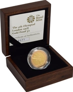 Pièce Double Souverain Or 2008 Quatrième Olympiade en Boîte