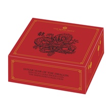 Pièce d'or de 5 onces de la Monnaie royale 2024 de l'année du dragon, en boîte