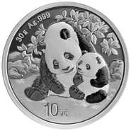Pièce Panda Argent 30g 2024