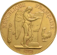 Pièce 100 Francs Or Génie 1878 à 1913