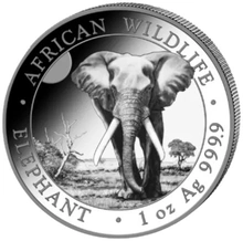 Pièce Éléphant de Somalie de la Faune Africaine Argent 1 Once 2025
