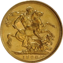 Pièce Souverain Or 1900 (S)