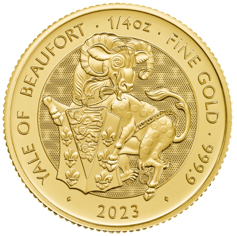 L'Éale de Beaufort Collection Royal Mint Tudor Beasts Or 1/4 Once 2023