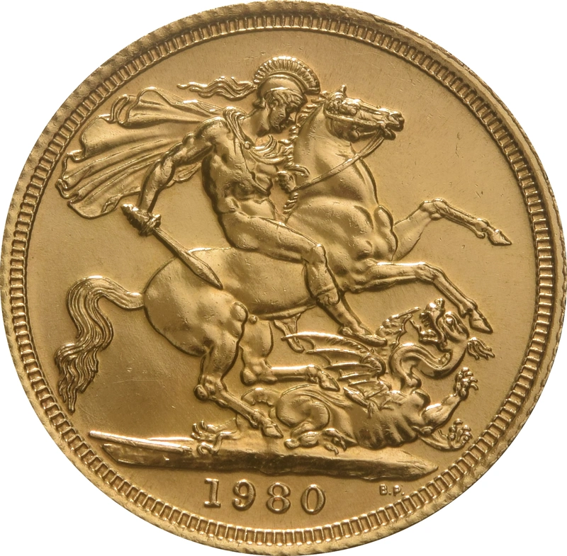 Pièce Souverain Or 1980
