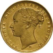 Pièce Souverain Or 1879 Victoria Tête Jeune Saint-Georges (M)