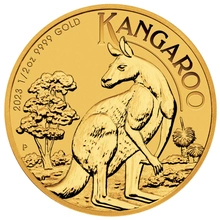 Pièce Kangourou Or 1/2 Once 2023