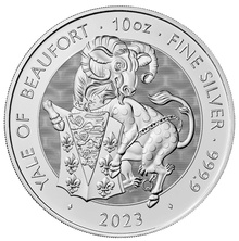 L'Éale de Beaufort Collection Royal Mint Queen's Beasts Argent 10 Onces 2023