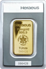 Lingot d'Or 1 Once Heraeus