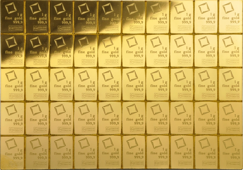 Lingot d'Or 50g Combibar 50 x 1g