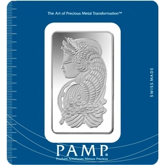 Lingot d'Argent 100g Pamp