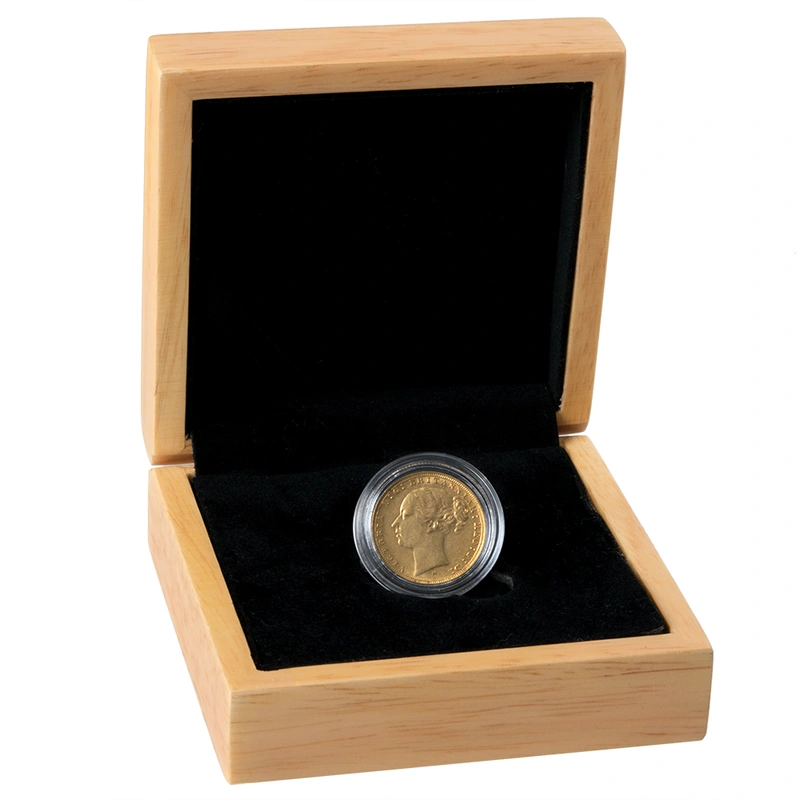Pièce Souverain Or Victoria Tête Jeune Coffret Cadeau