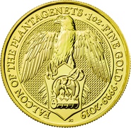 Collection Royal Mint Queen's Beasts en or de 1 once 2019 - Le Faucon