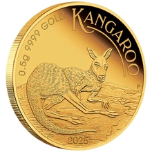 Pièce Mini Roo Or 0,5g 2025