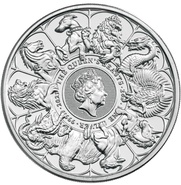 Collection Royal Mint Queen's Beasts en argent de 2 onces 2021 - Completer