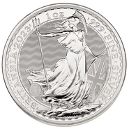 Pièce Britannia Argent 1 Once 2023 Elisabeth II