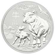 Année du Bœuf Argent 1/2 Once 2021 Perth Mint Lunar