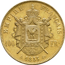 100 Francs Or Napoléon III Tête Nue