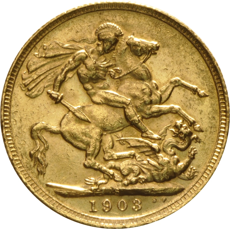 Pièce Souverain Or 1903 Édouard VII S