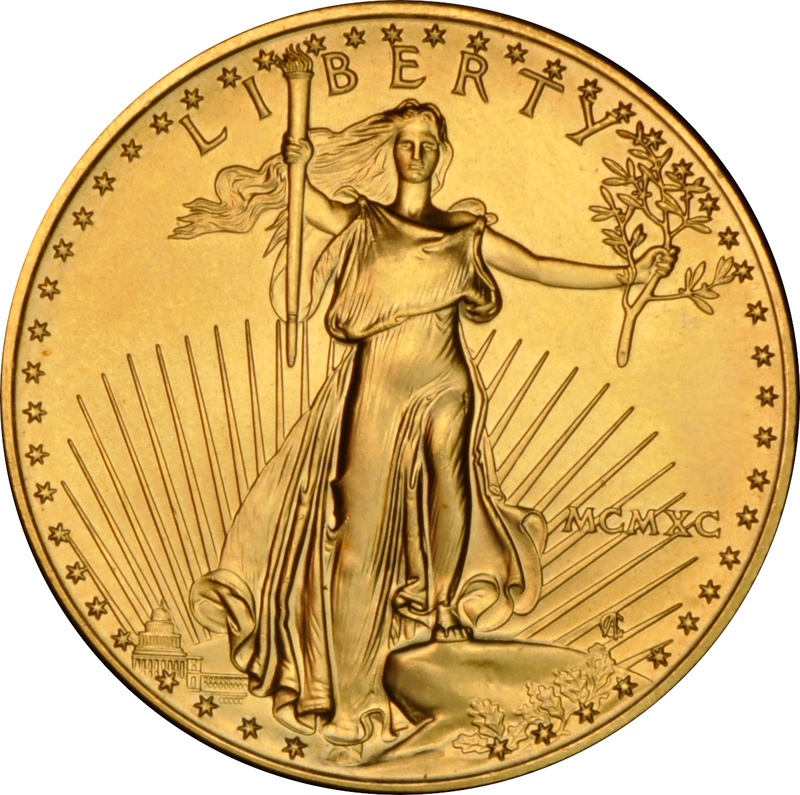 1990 1oz American Eagle Gold Coin