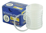 Lindner 38mm Capsules Pour Pièces D’Argent (Carton de 10)