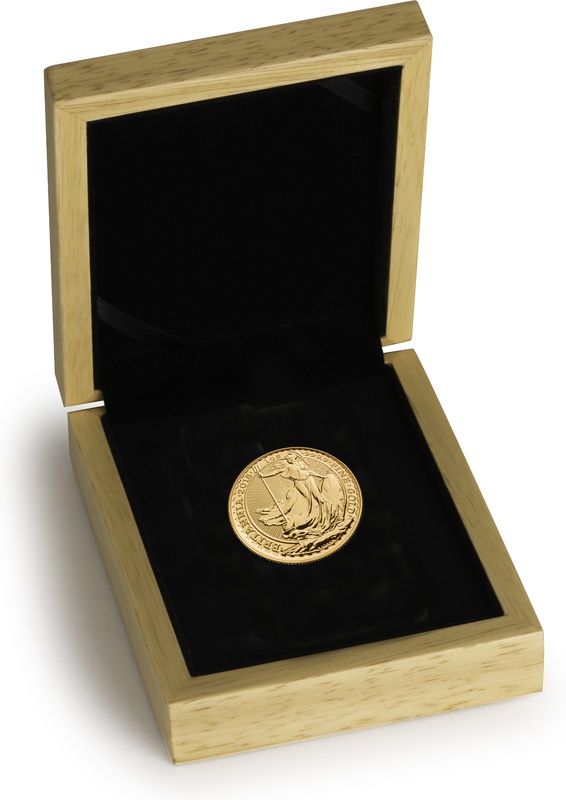 Oak Gift Box - 1oz Gold Coin 33mm