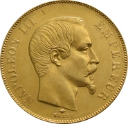 Pièce 50 Francs Or Napoléon III Tête Nue