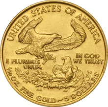 Pièce American Eagle Or 1/10 Once 1992