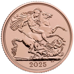 Pièce Double Souverain Or 2025