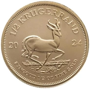 Pièce Krugerrand Or 1/2 Once 2024