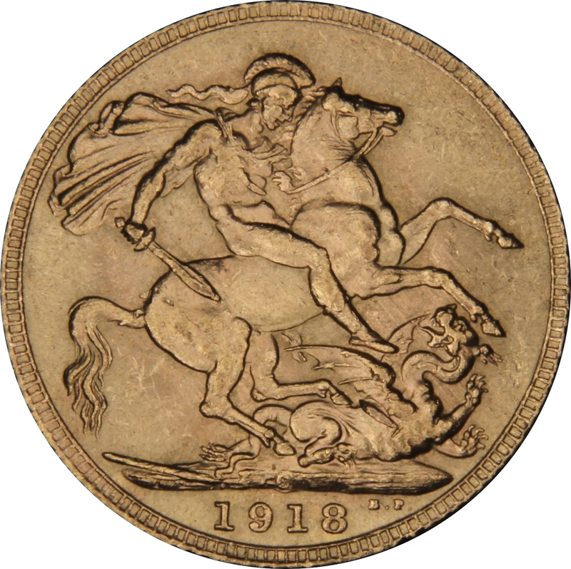Pièce Souverain Or 1918 (C) NGC MS64