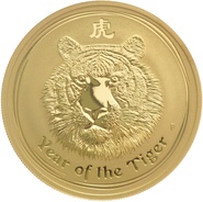 Collection Perth Mint Lunar en or de 1 once - 2010 Année du Tigre