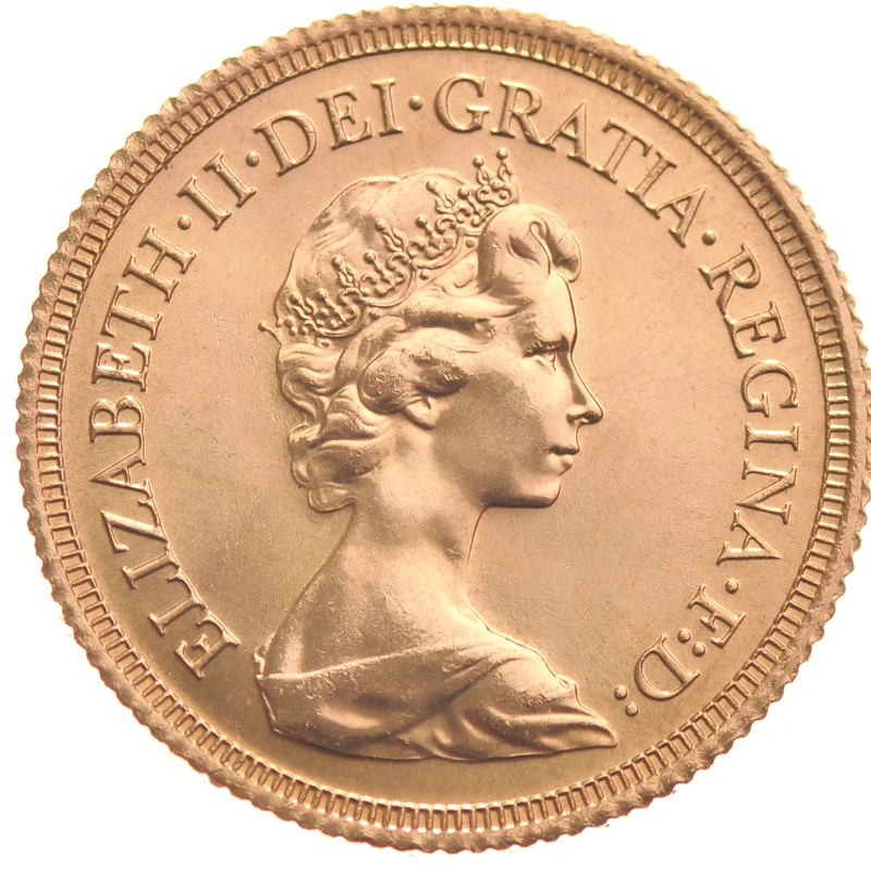 Pièce Souverain Or Elisabeth II Portrait Décimal Notre Choix