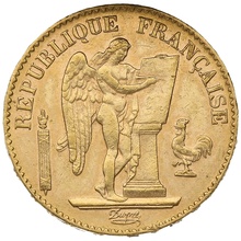 20 Francs Or Génie 3ème République 1889 A