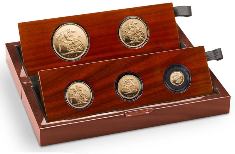 2014 Gold Proof Sovereign Five Coin Set