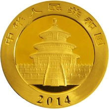 Pièce Panda Or 1 Once 2014