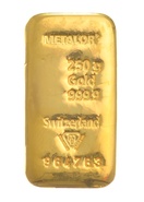 Lingot d'or de 250 grammes - Metalor
