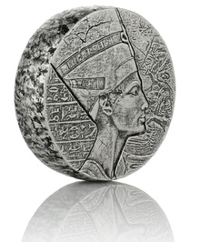 Reliques Égyptien Reine Nerfertiti Argent 5 Onces