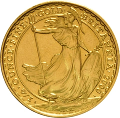 Pièce Britannia Or 1/4 Once 2000