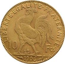 Pièce 10 Francs Or Marianne Coq