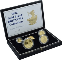 Ecrin de Collection de 4 Britannia Or 1995