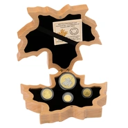 4 Pièces Maple Leaf Or 2017 en Boîte