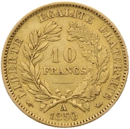 Pièce 10 Francs Or Cérès 1850 A