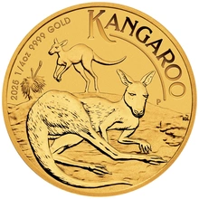 Pièce Kangourou Or 1/4 Once 2025