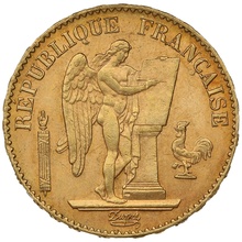 20 Francs Or Génie 3ème République 1896 A
