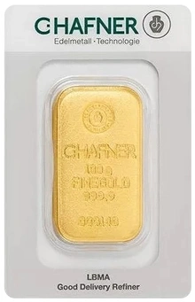 Lingot d'Or 100g C. Hafner Coulé