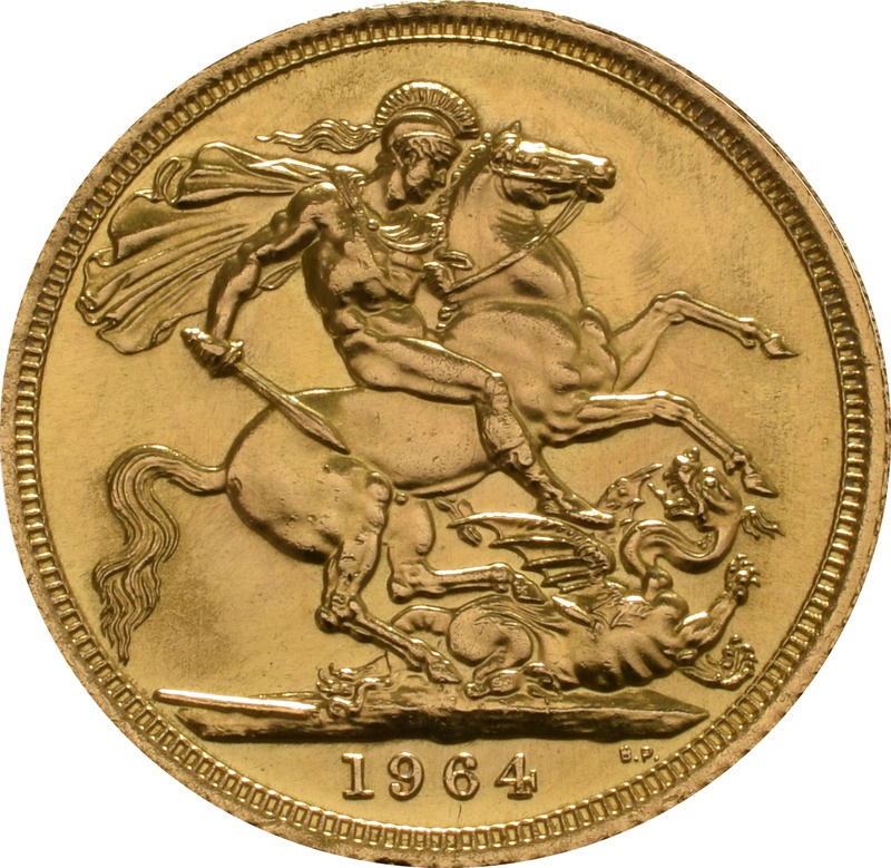 1964 Gold Sovereign - Elizabeth II Young Head
