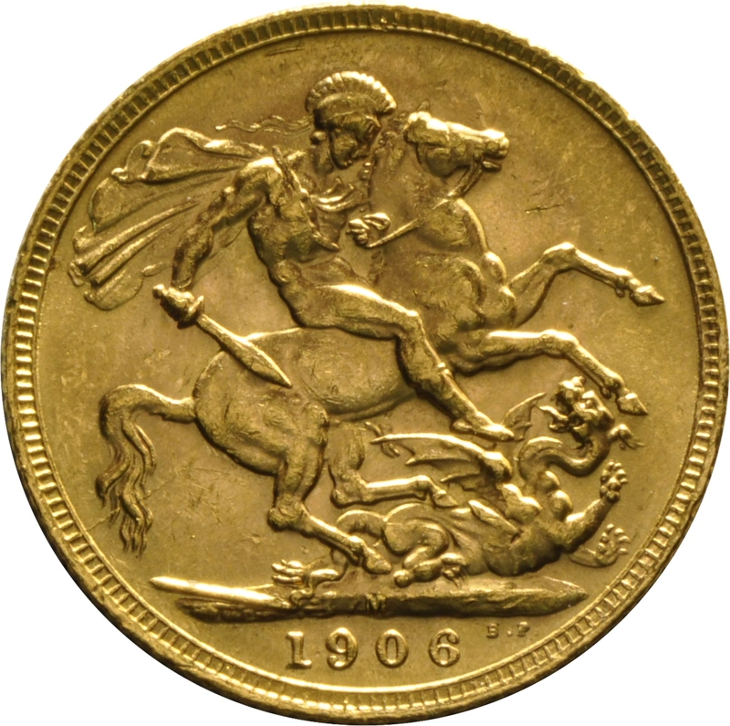 1906 Gold Sovereign Coin Edward VII Melbourne