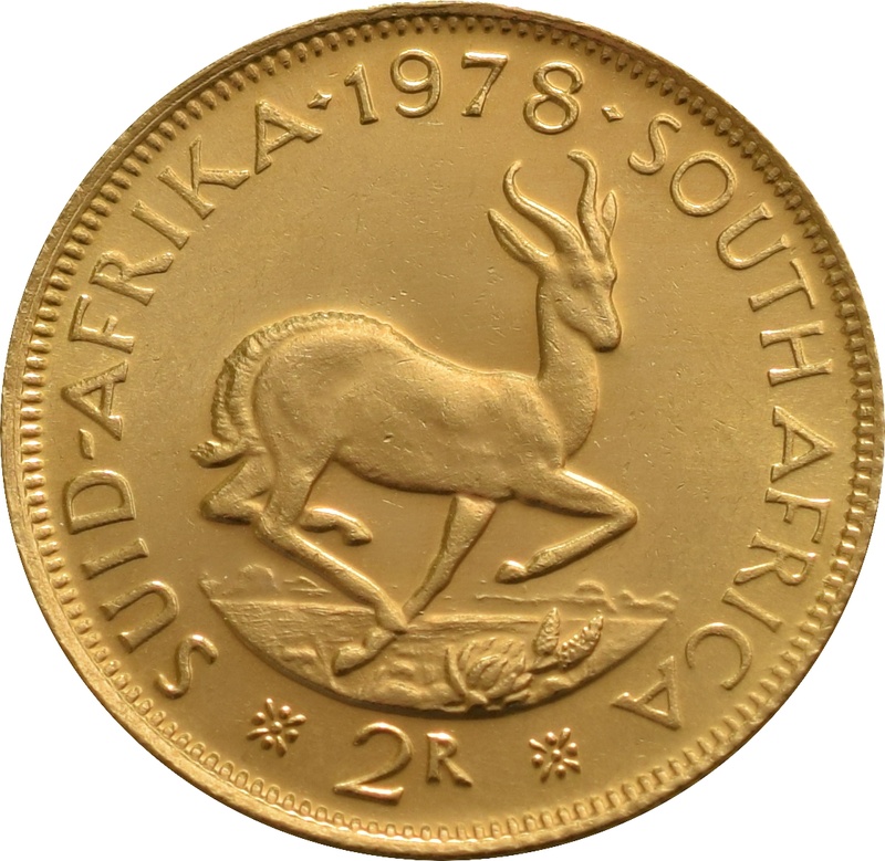2 Rand en or d'Afrique du Sud