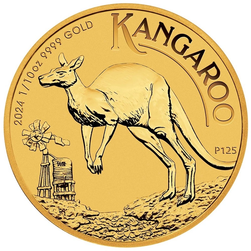 Pièce Kangourou Or 1/10 Once 2024
