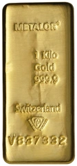 Lingot d'Or 1 Kilo Metalor